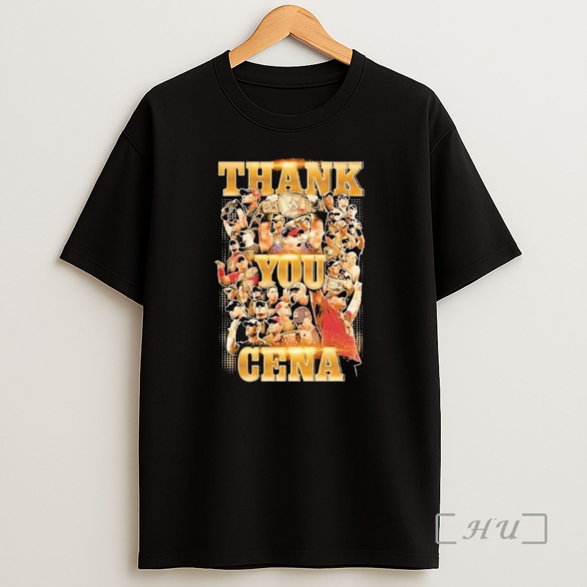 Officials John Cena Thank You Cena Gold Circle Black Shirt Sweatshirt Tee