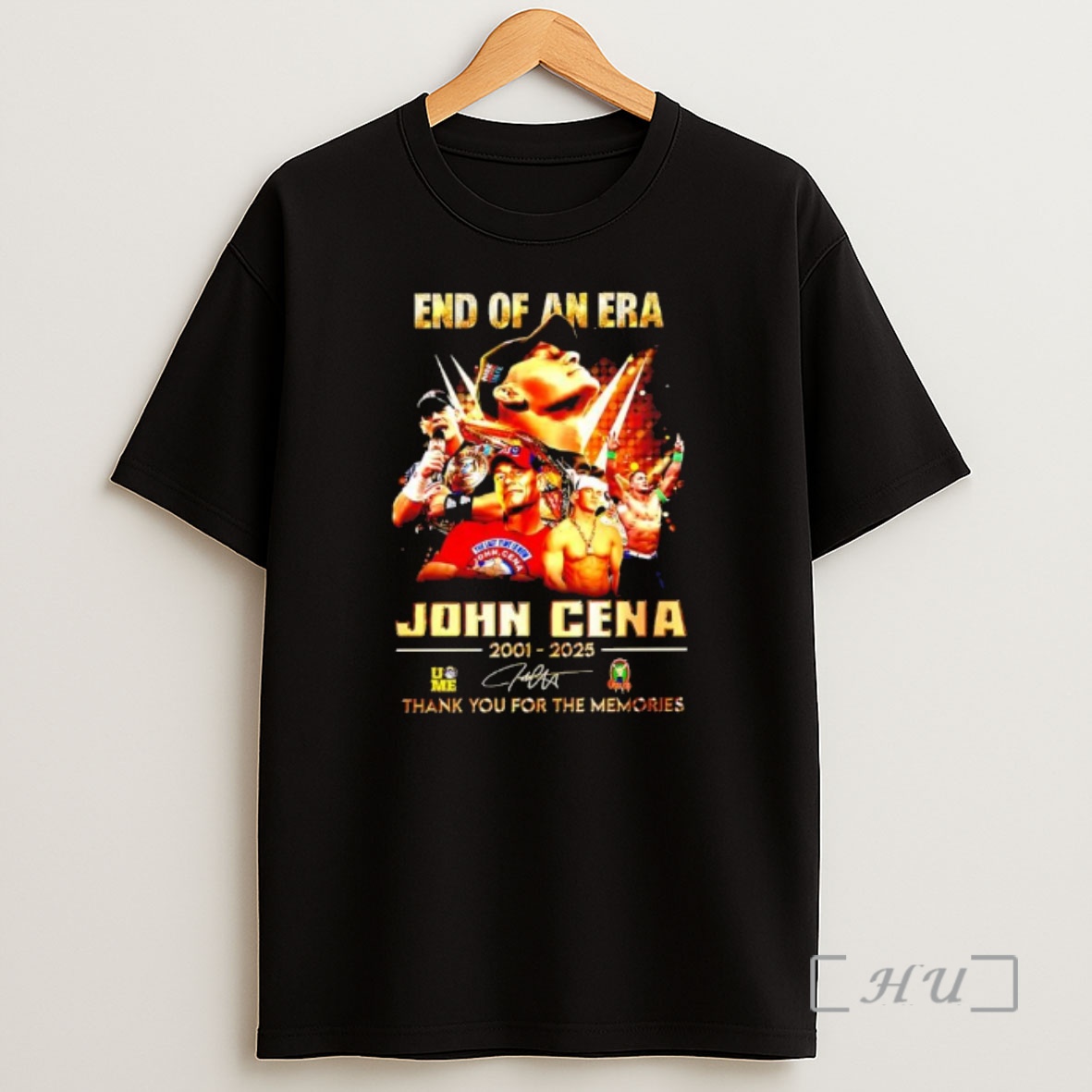 Officials John Cena End Of An Era Thank You 2001 2025 Signature Shirt Sweatshirt Tee