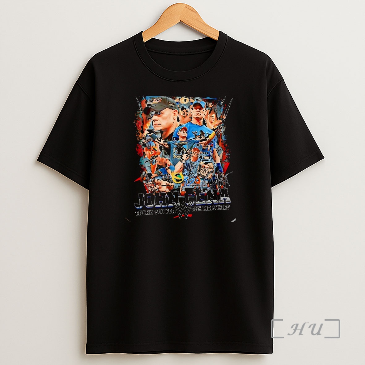 Officials John Cena Thank You For The Memories Signature Christmas Shirt Sweatshirt Tee