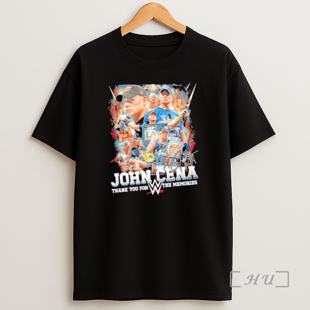 Officials John Cena Thank You For The Memories Signature Graphic Shirt Sweatshirt Tee