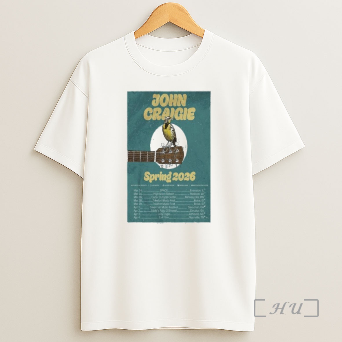 Officials John Craigie Tour Spring 2026 Shirt Sweatshirt Tee
