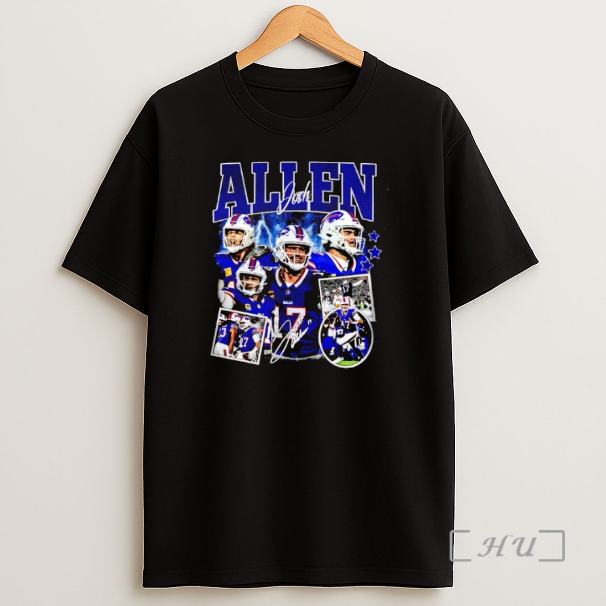 Officials Josh Allen Buffalo Bills Retro Signaturs Shirt Sweatshirt Tee