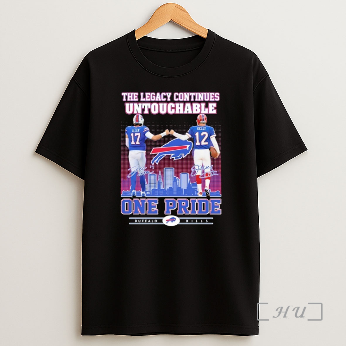 Officials Josh Allen And Jim Kelly Buffalobills The Legacy Continues Untouchable One Pride Shirt Sweatshirt Tee