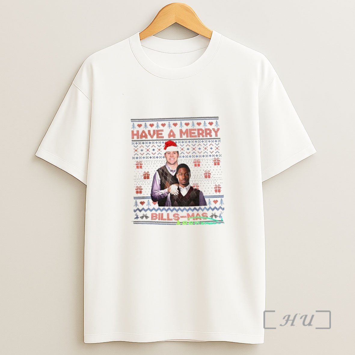 Officials Josh Allen And Stefon Diggs Buffalo Bills Stepbrothers Have A Merry Bills Mas Christmas Premium Shirt Sweatshirt Tee