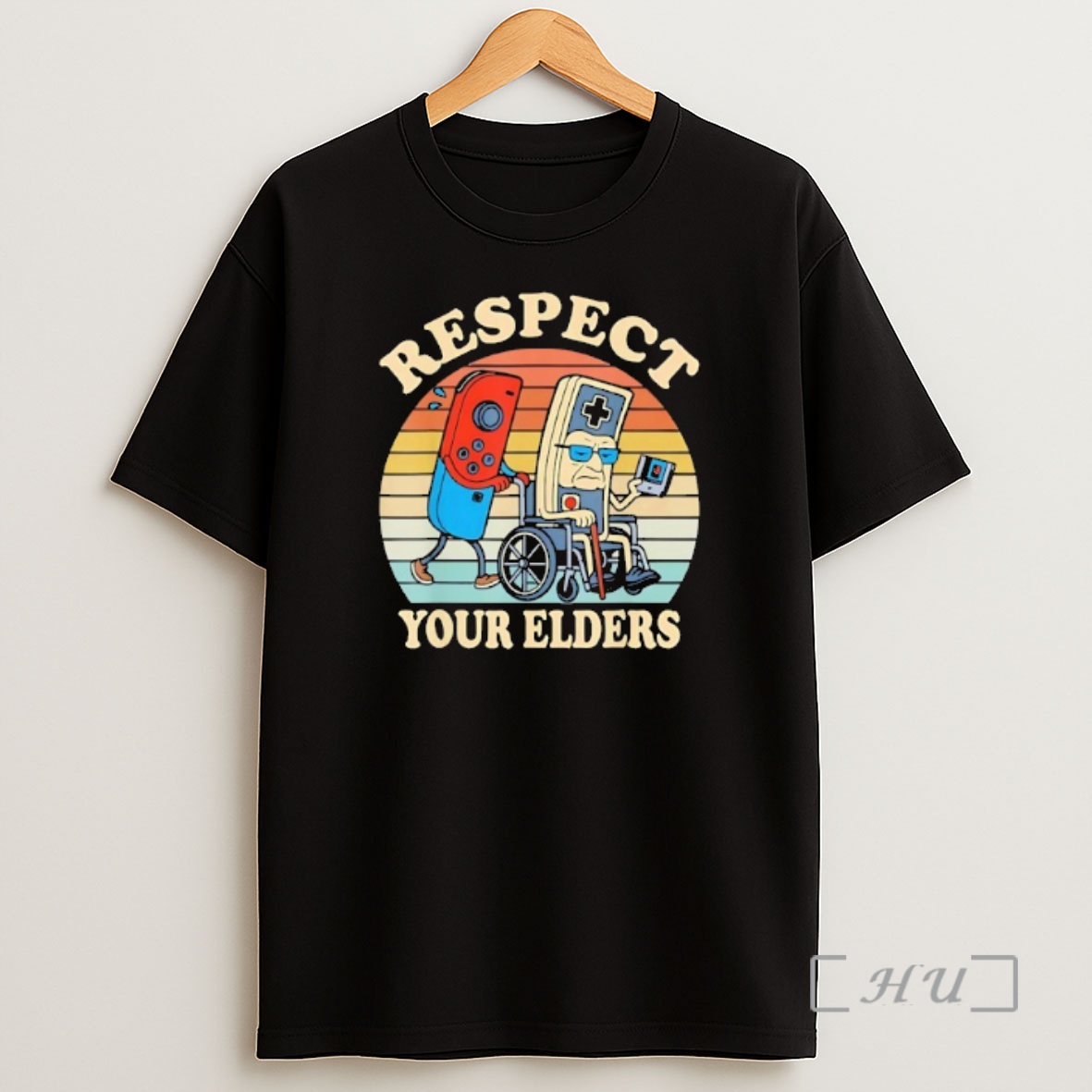 Officials Joy Con Push Nes Control Respect Your Elders Vintage Shirt Sweatshirt Tee