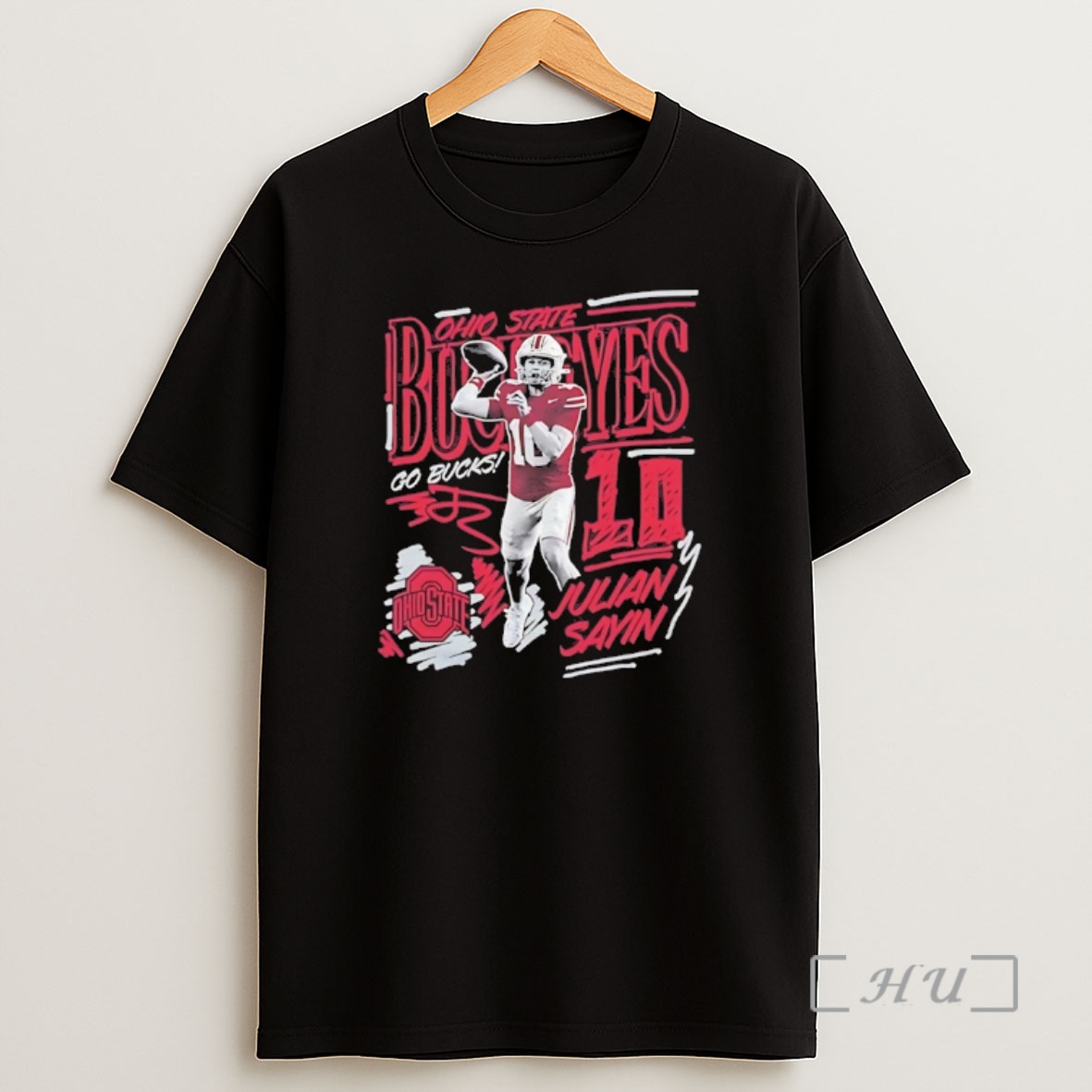 Officials Julian Sayin 10 Ohio State Buckeyes Player Signature Premium Shirt Sweatshirt Tee