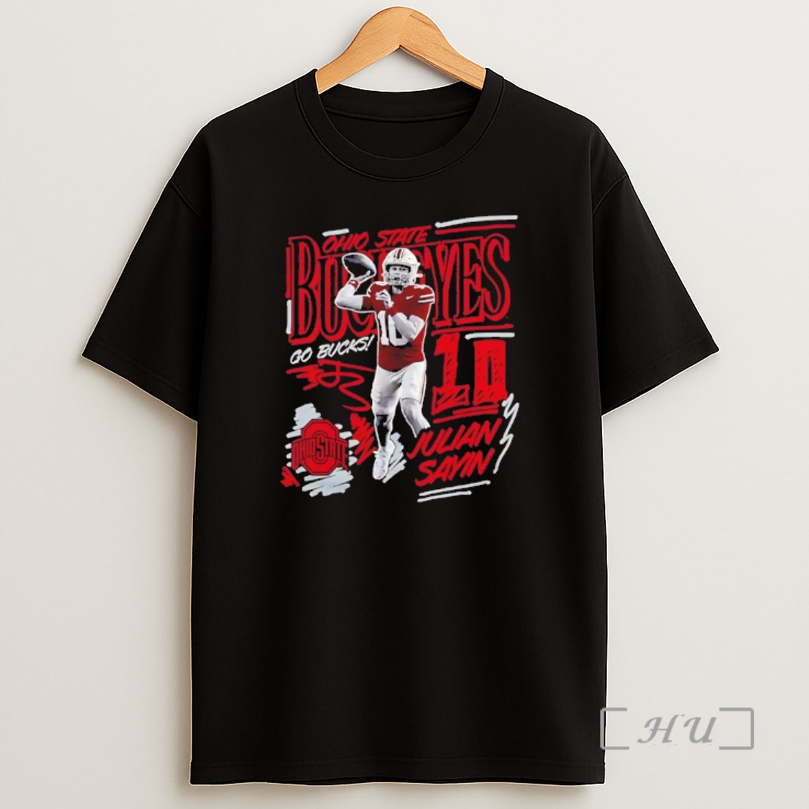 Officials Julian Sayin Ohio State Buckeyes Sharpie Caricature Premium Shirt Sweatshirt Tee
