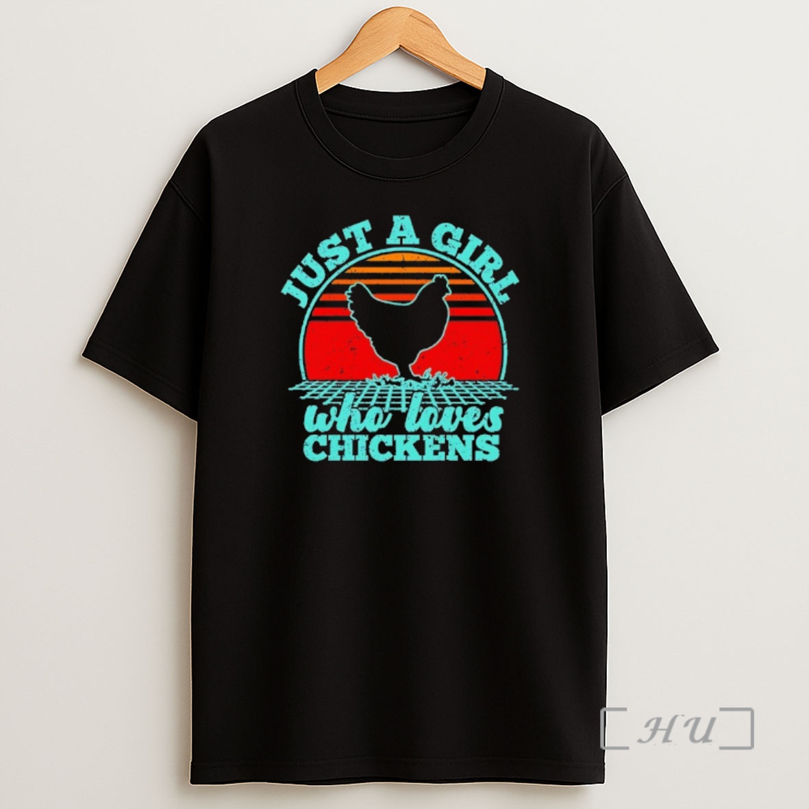 Officials Just A Girl Who Loves Chickens Sunset Shirt Sweatshirt Tee