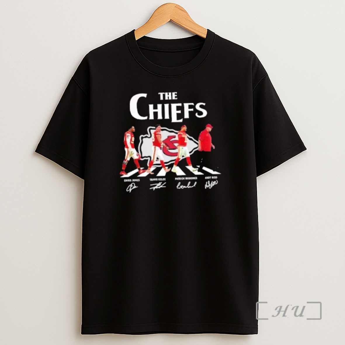 Officials Kansas City Chiefs Andy Reid Patrick Mahomes Travis Kelce Chris Jones Abbey Road Signatures Shirt Sweatshirt Tee
