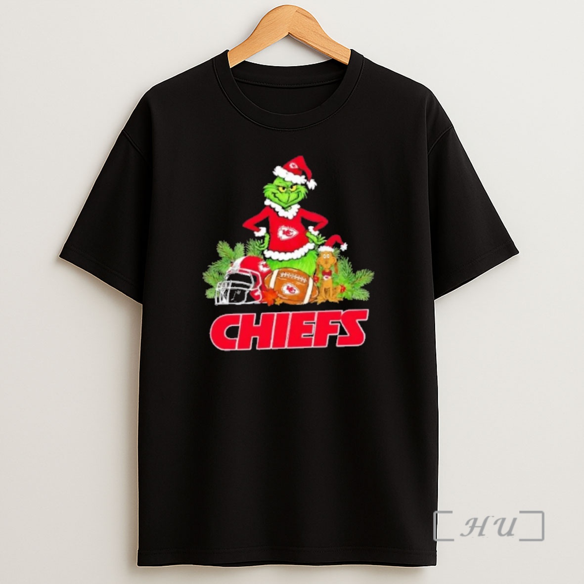 Officials Kansas City Chiefs Football X Grinch Merry Christmas Graphic Premium Shirt Sweatshirt Tee
