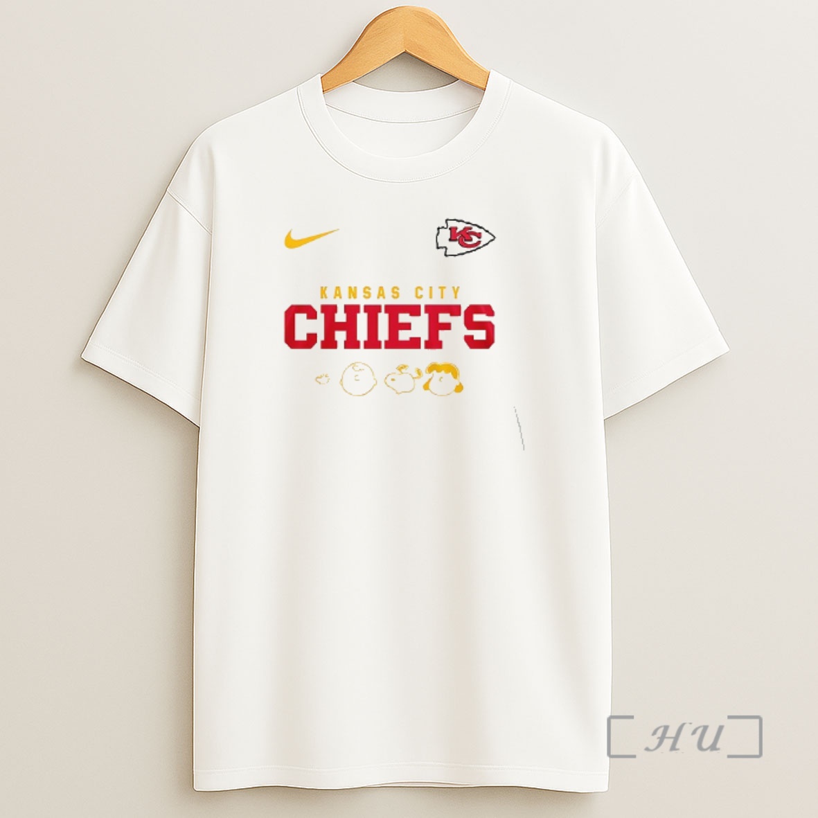 Officials Kansas City Chiefs X Peanuts Abbey Road Cartoon Double Sided Graphic Shirt Sweatshirt Tee