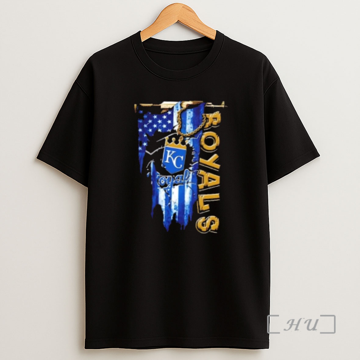Officials Kansas City Royals Baseball Battle Shattered Usa Flag Rip Design Shirt Sweatshirt Tee