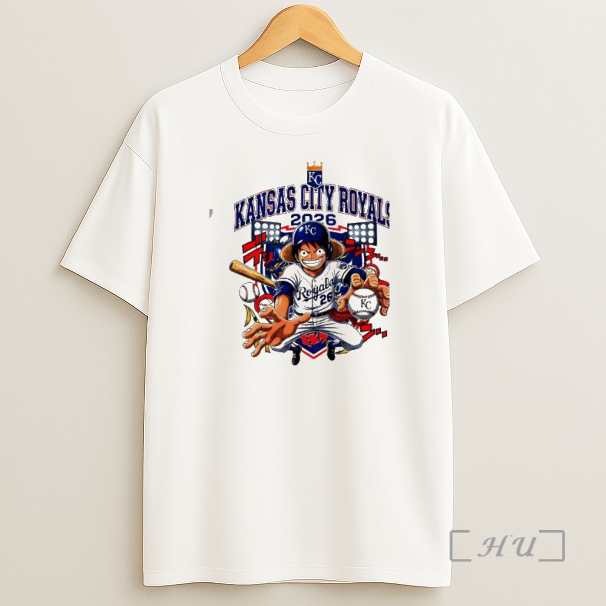 Officials Kansas City Royals One Piece 2026 Luffy Shirt Sweatshirt Tee