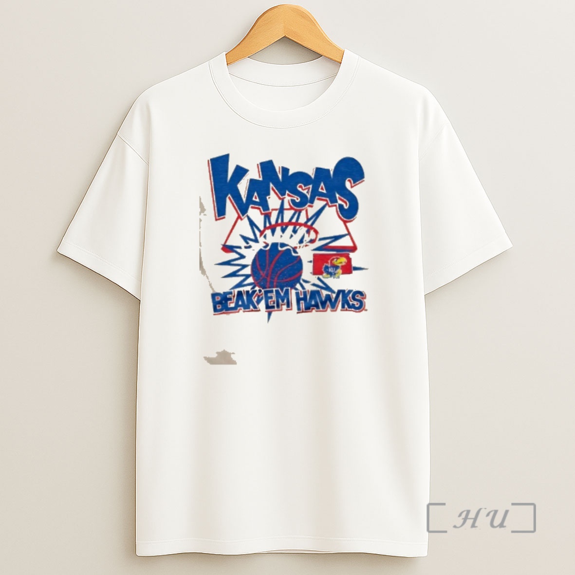 Officials Kansas Jayhawks Beak Em Hawks Slam Premium Shirt Sweatshirt Tee