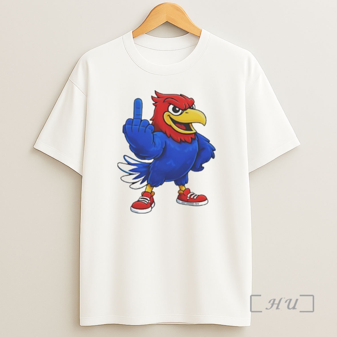 Officials Kansas Jayhawks Middle Finger Mascot Shirt Sweatshirt Tee