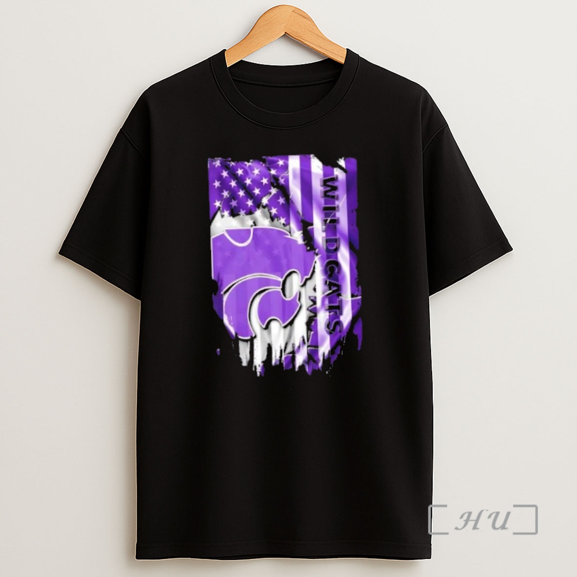Officials Kansas State Wildcats Football X American Flag Shirt Sweatshirt Tee