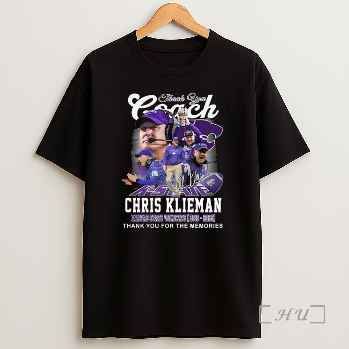 Officials Kansas State Wildcats Ncaa Thank You Coach Chris Klieman 2019 2025 Signature Shirt Sweatshirt Tee