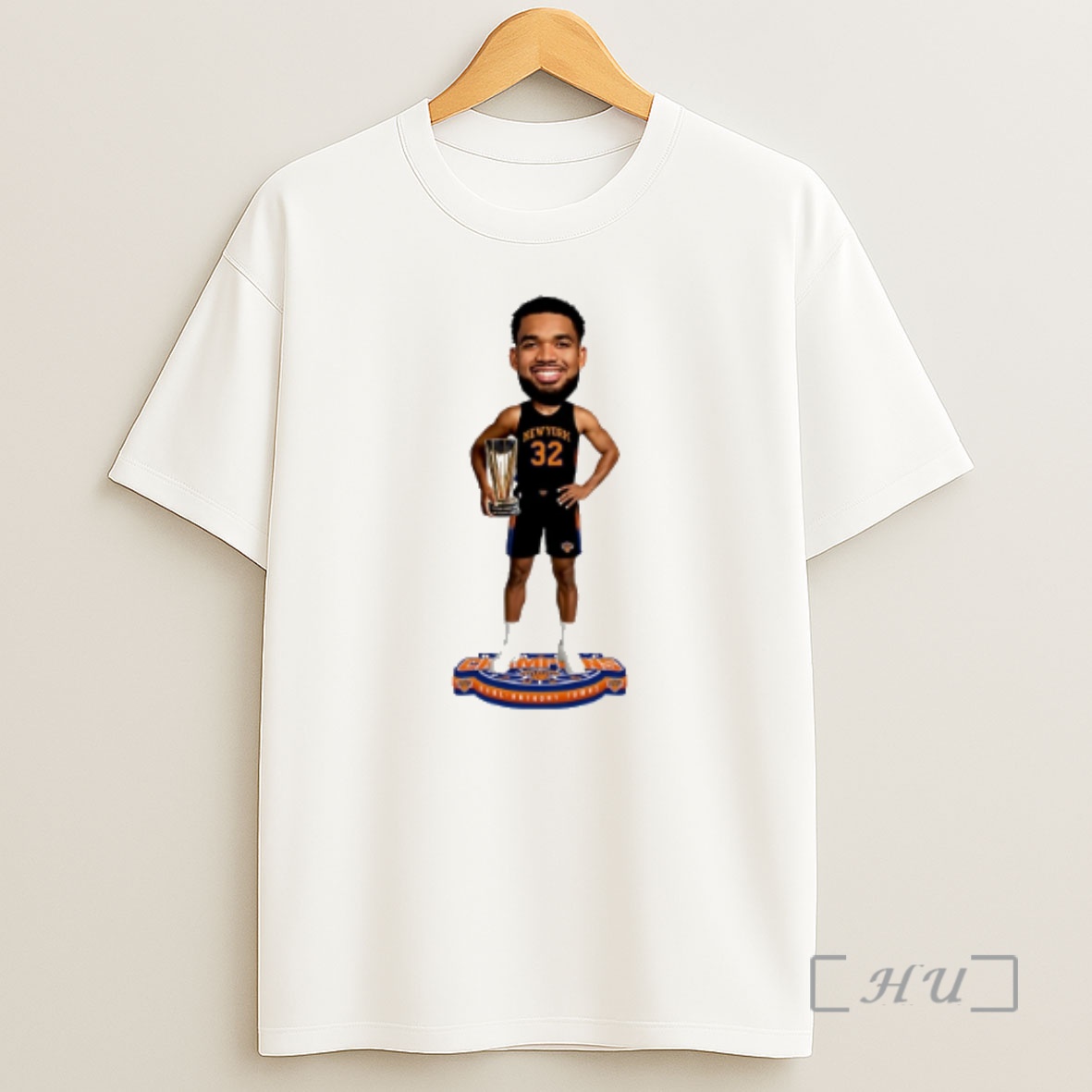 Officials Karl Anthony Towns New York Knicks Nba Cup Champions Caricature Shirt Sweatshirt Tee