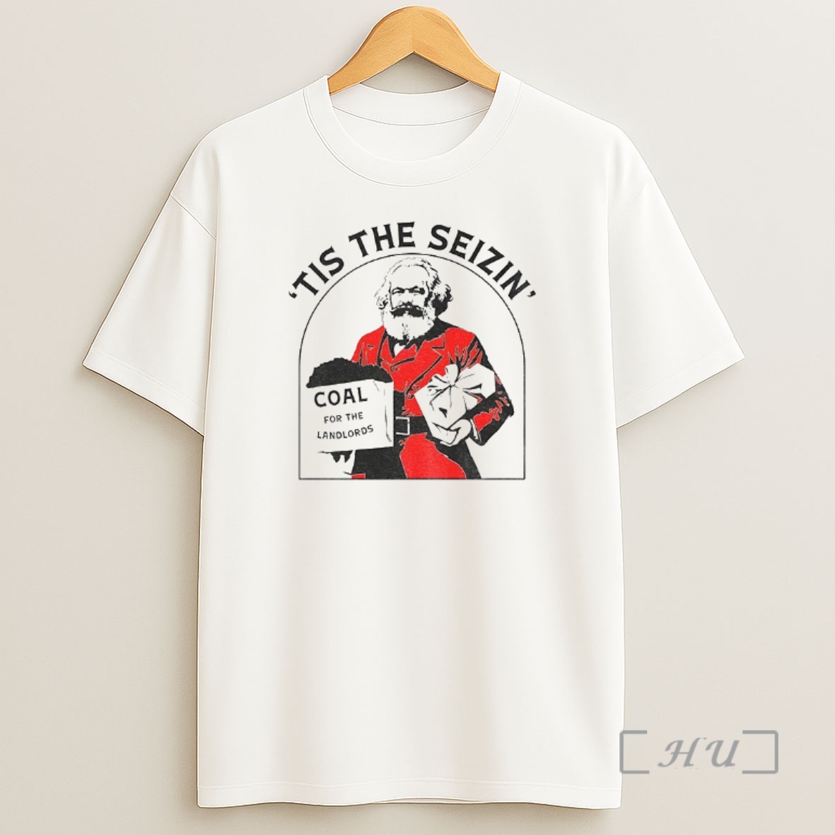 Officials Karl Marx Communist Christmas Tis The Seizin Coal For The Landlords Premium Shirt Sweatshirt Tee