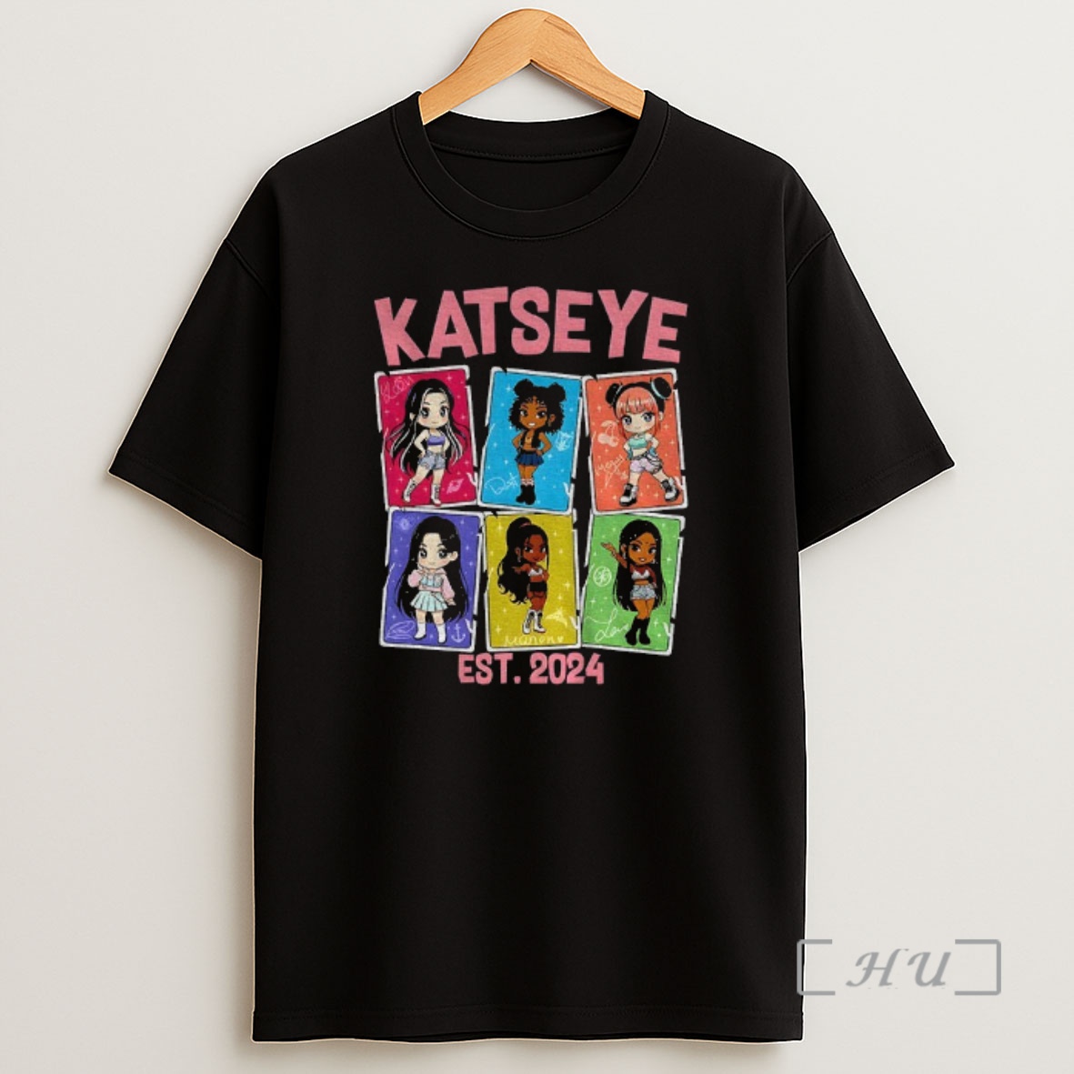 Officials Katseye Katz Yoonchae Daniela Manon Lara Sophia Megan Cartoon Shirt Sweatshirt Tee