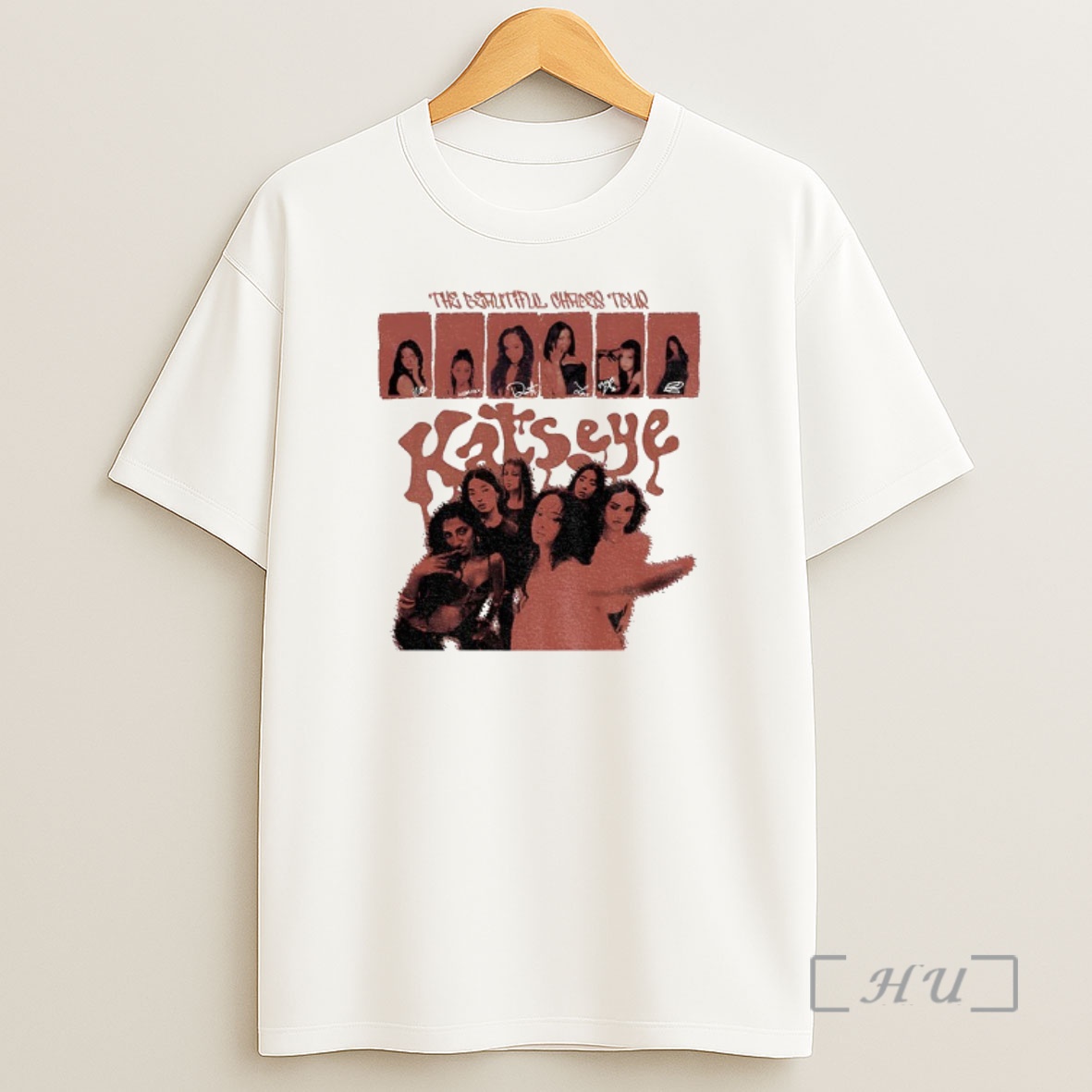 Officials Katseye Tour Music Band Signature The Beautiful Chaos Tour Premium Shirt Sweatshirt Tee