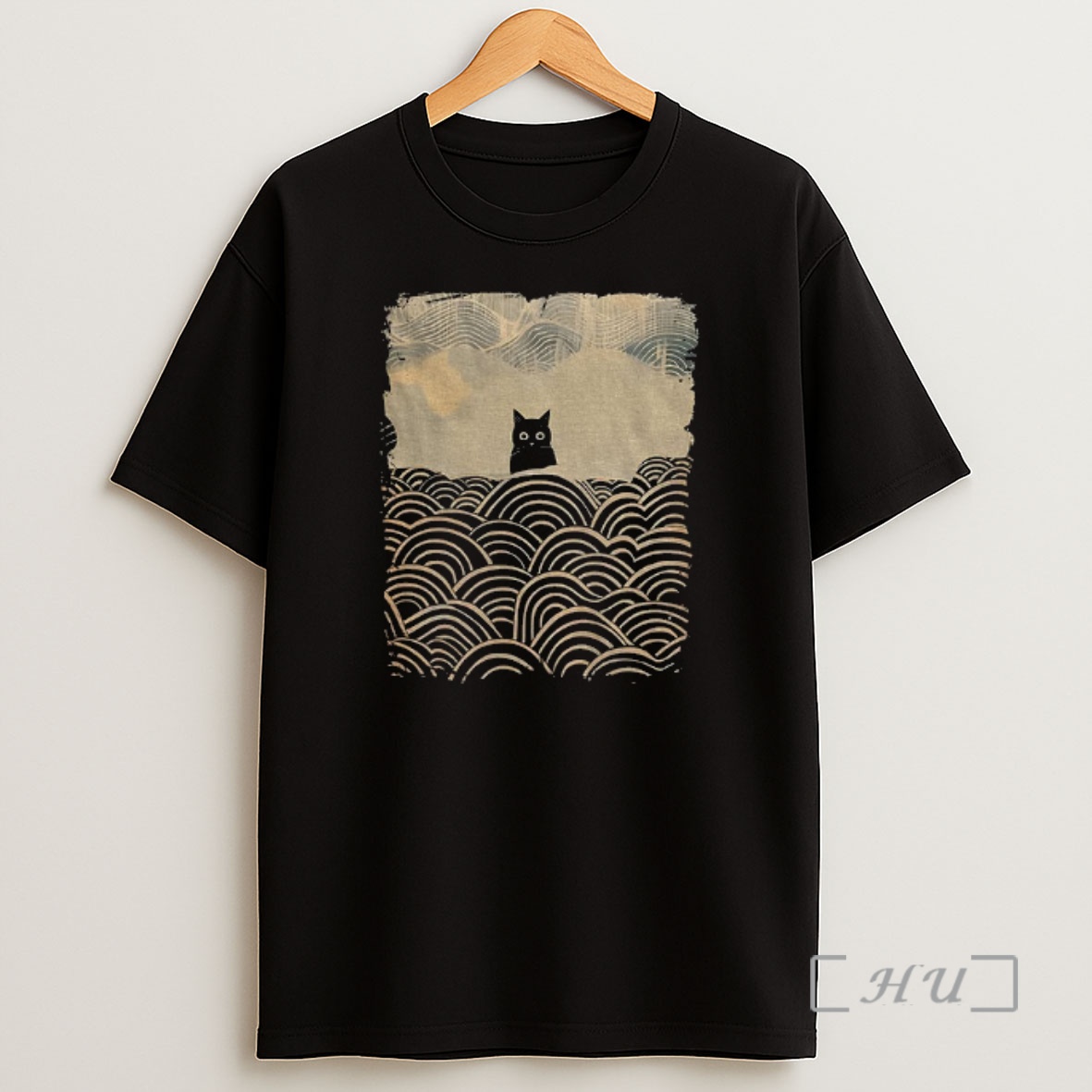 Officials Kawaii Cat Japanese Wave Art Vintage Shirt Sweatshirt Tee