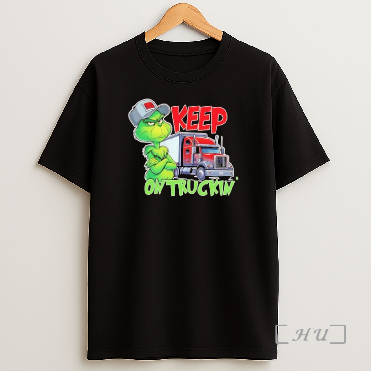 Officials Keep On Truckin Christmas Grinch Truck Driver Premium Shirt Sweatshirt Tee