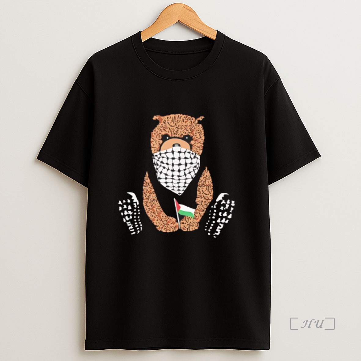 Officials Keffiyeh Bear Pali Bear Palestine Flag Premium Shirt Sweatshirt Tee