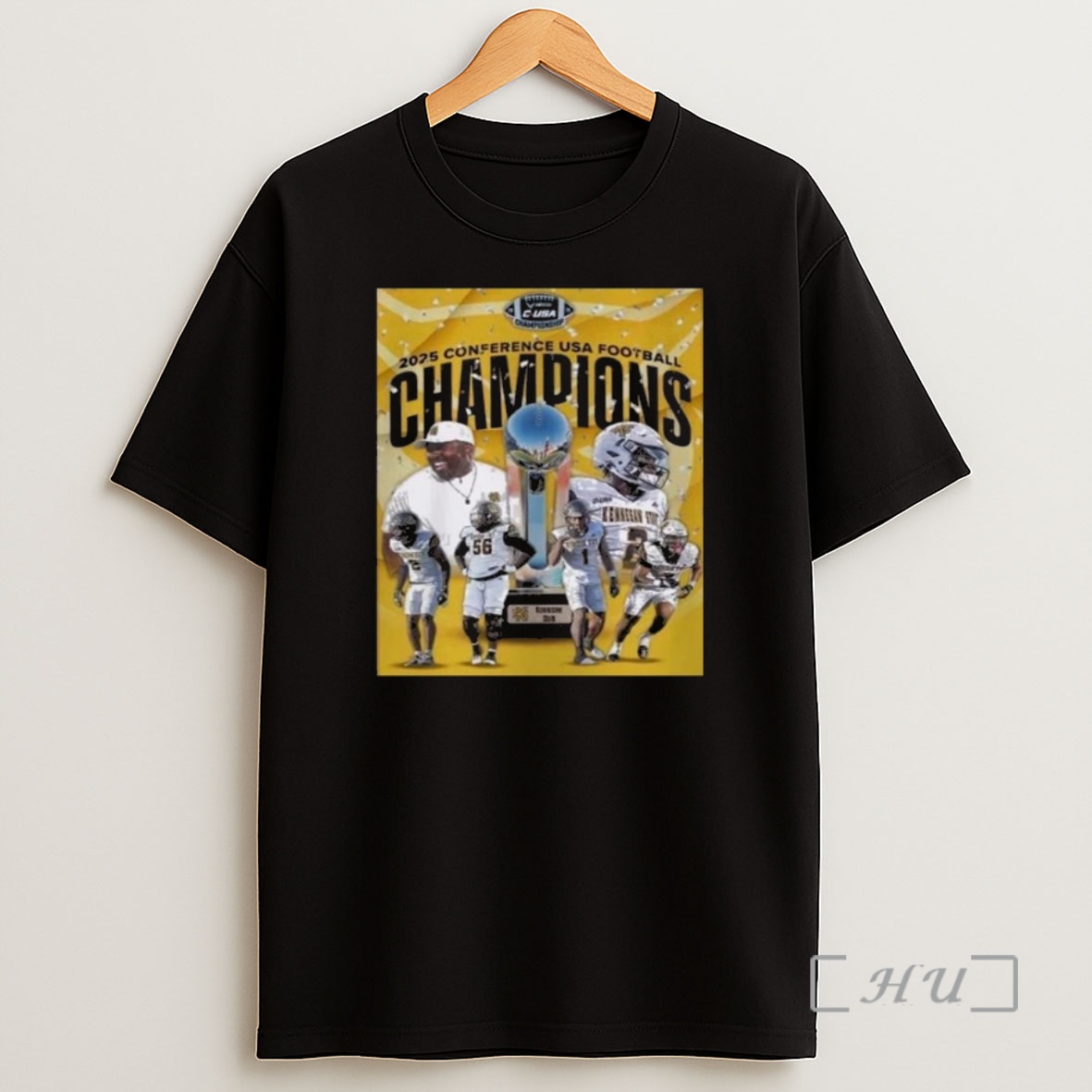 Officials Kennesaw State Owls 2025 Champions Conference Usa Football Shirt Sweatshirt Tee
