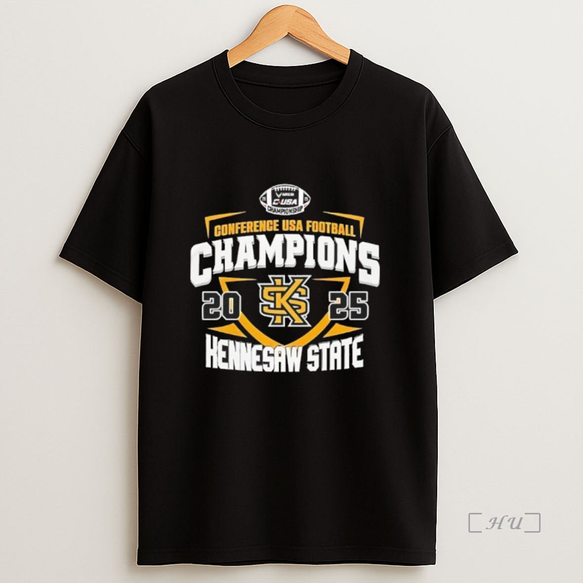 Officials Kennesaw State Owls 2025 Conference Usa Champions 2025 Football Logo Premium Shirt Sweatshirt Tee