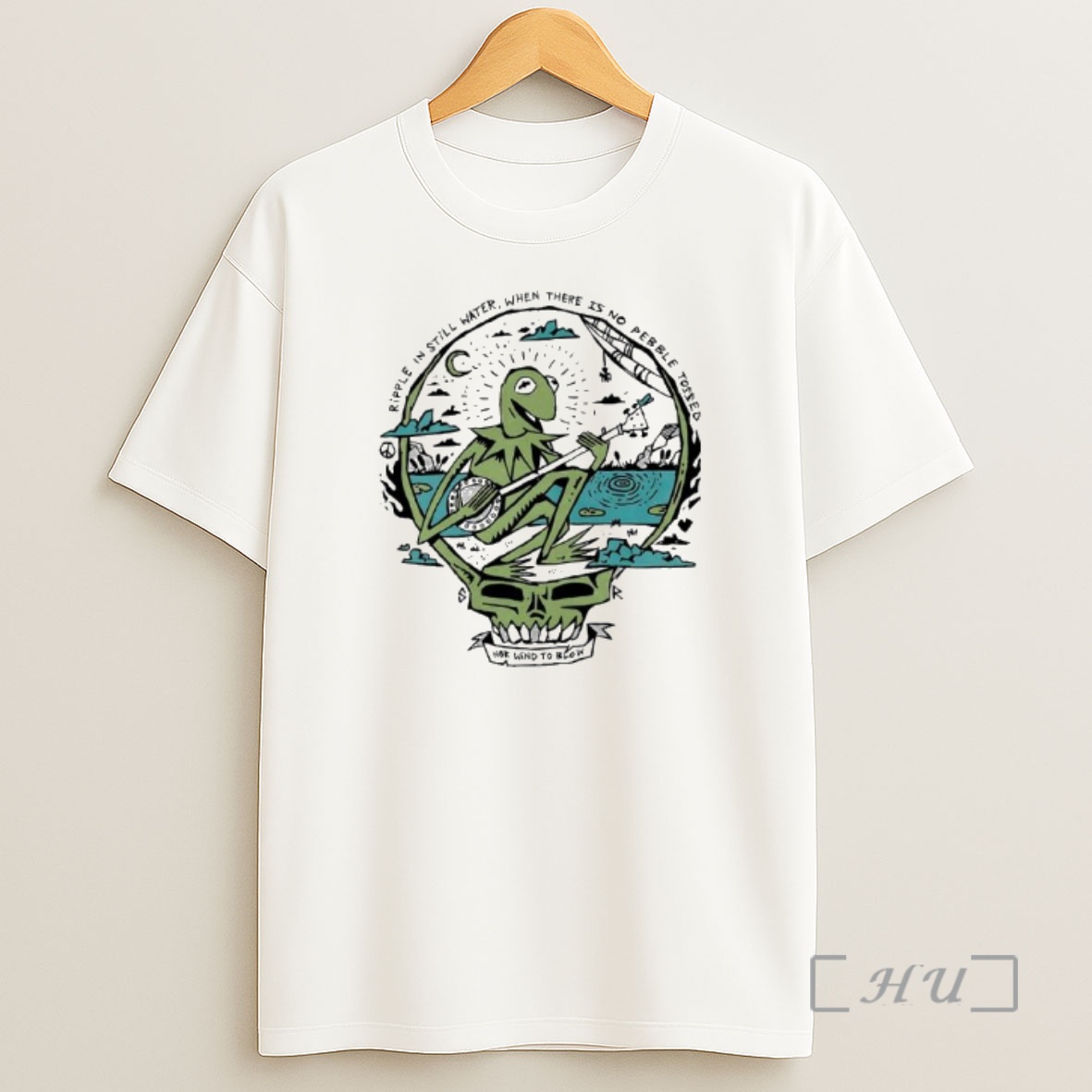 Officials Kermit The Frog Grateful Dead Ripple In Still Water When There Is No Pebble Tossed Nor Wind To Blow Shirt Sweatshirt Tee