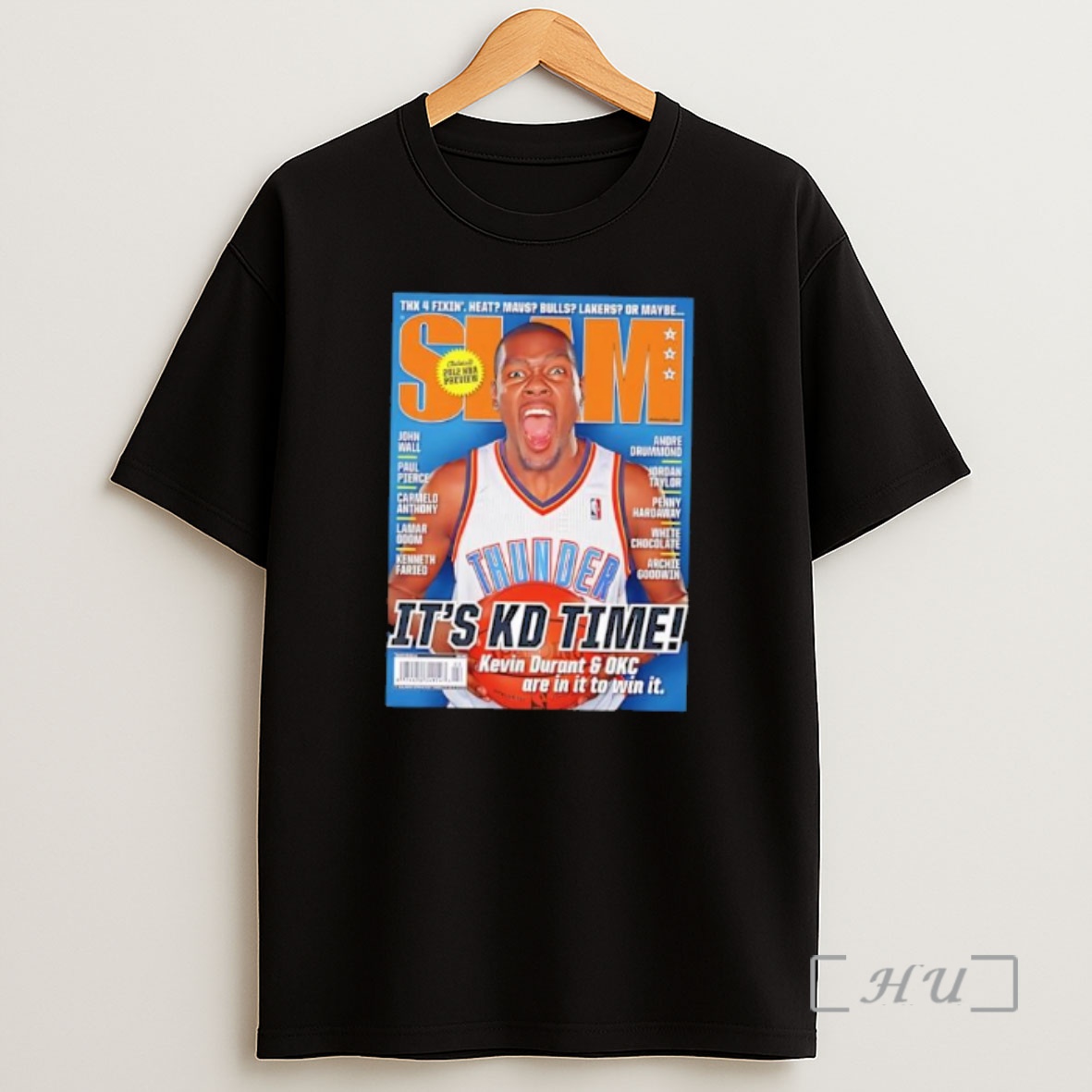 Officials Kevin Durant Its Kd Time Thunder Slam Cover Nba Basketball Shirt Sweatshirt Tee