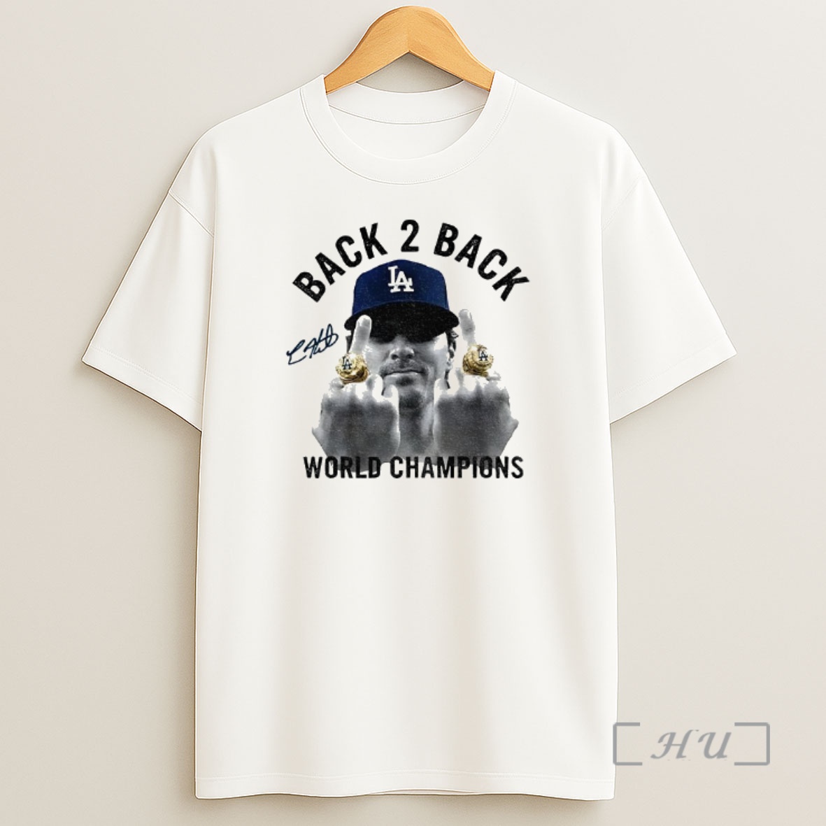 Officials Kike Hernandez Middle Finger Back 2 Back World Series Champs 2025 Signature Shirt Sweatshirt Tee