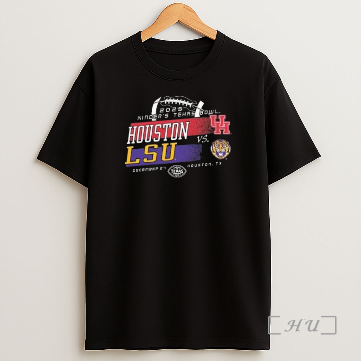 Officials Kinders Texas Bowl 2025 Lsu Tigers Vs Houston Cougars Matchup Shirt Sweatshirt Tee