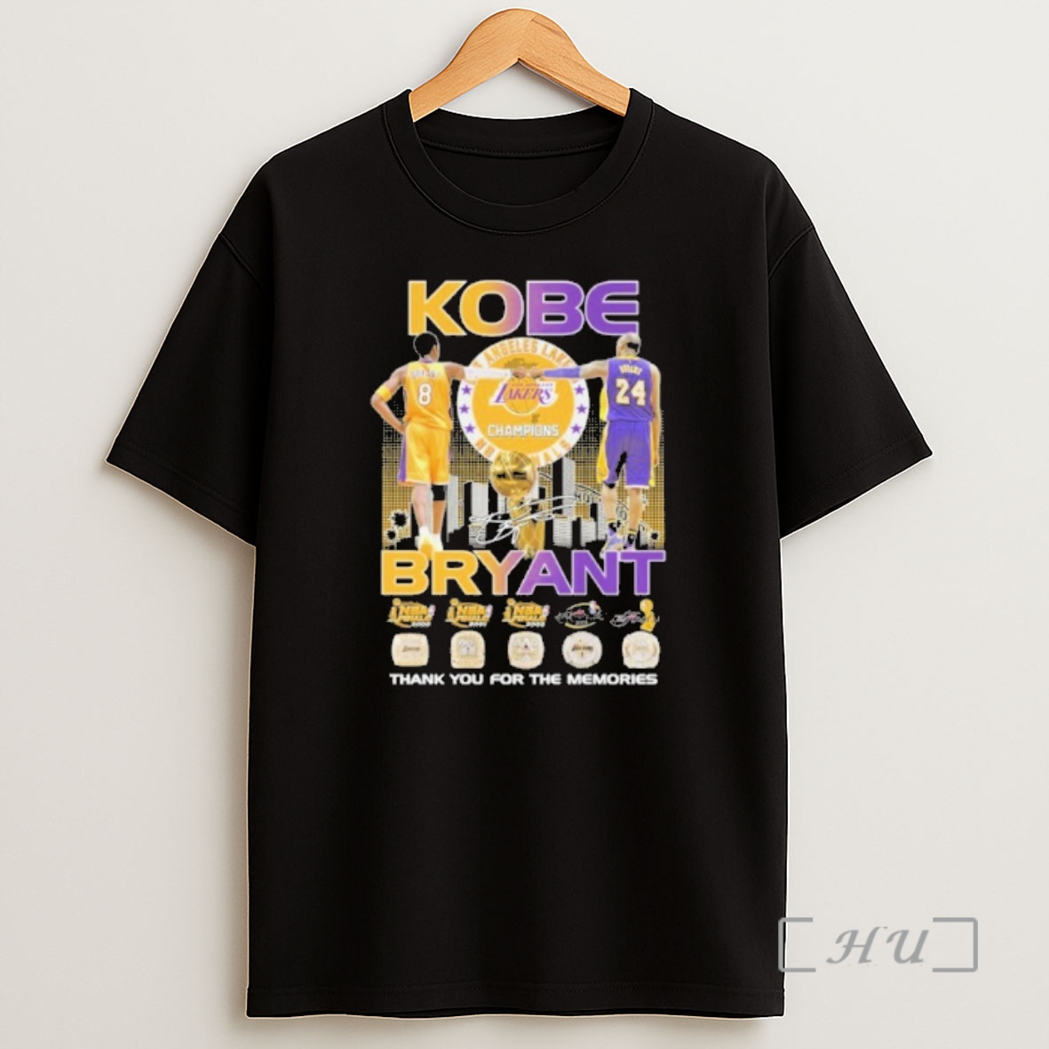 Officials Kobe Bryant Player Signature Thank You For The Memories Shirt Sweatshirt Tee