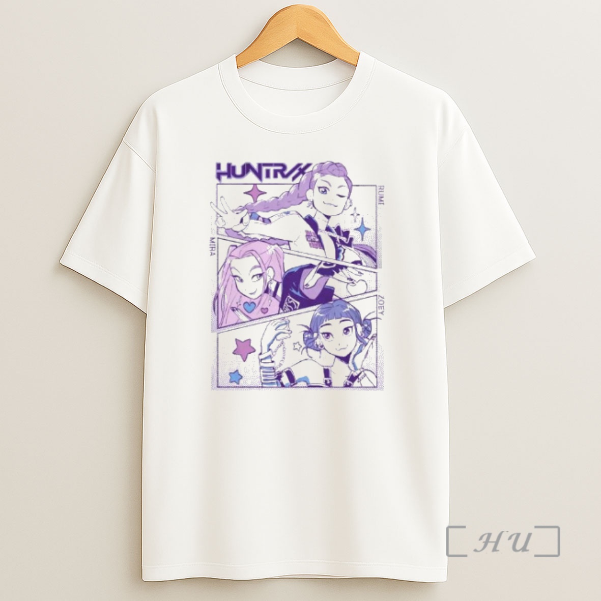 Officials Kpop Demon Hunters Panel Art Huntrx Ornaments Shirt Sweatshirt Tee