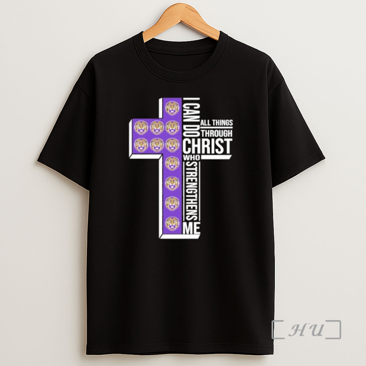 Officials Lsu Tigers Cross I Can Do All Things Through Christ Who Strengthen Me Shirt Sweatshirt Tee