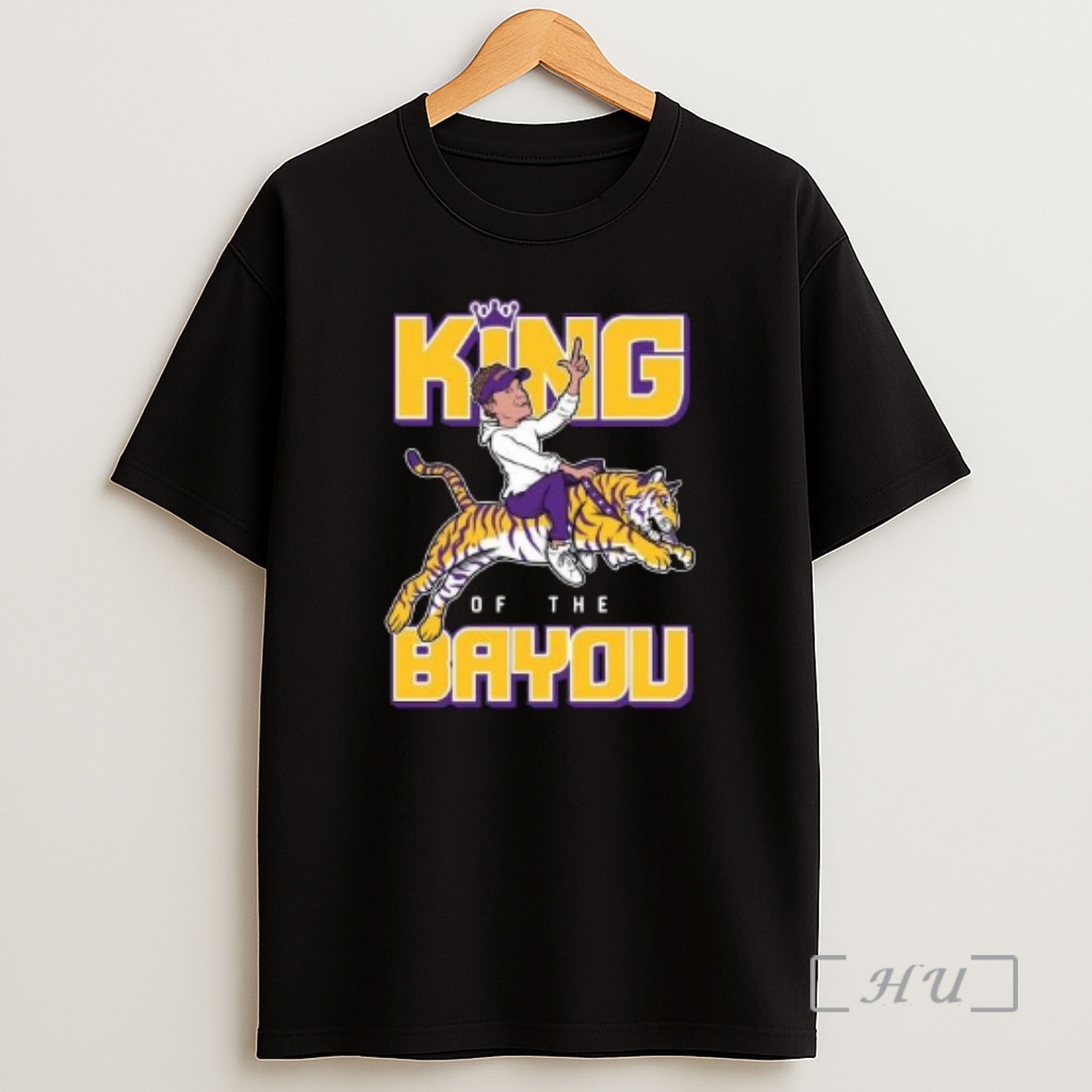 Officials Lsu Tigers King Of The Bayou Circle Black Premium Shirt Sweatshirt Tee