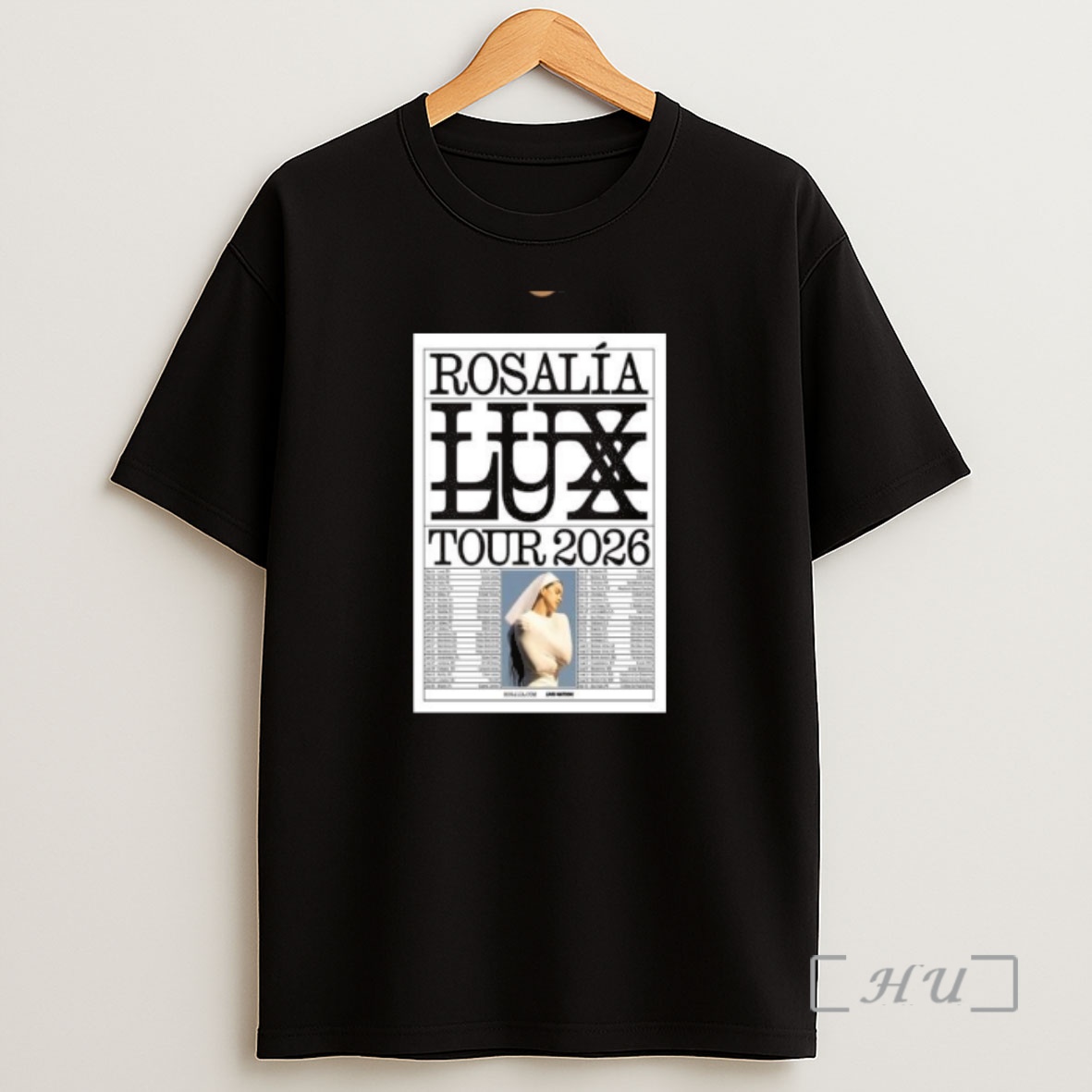 Officials La Rosalia Lux Tour Show 2026 Circle Black Premium Shirt Sweatshirt Tee