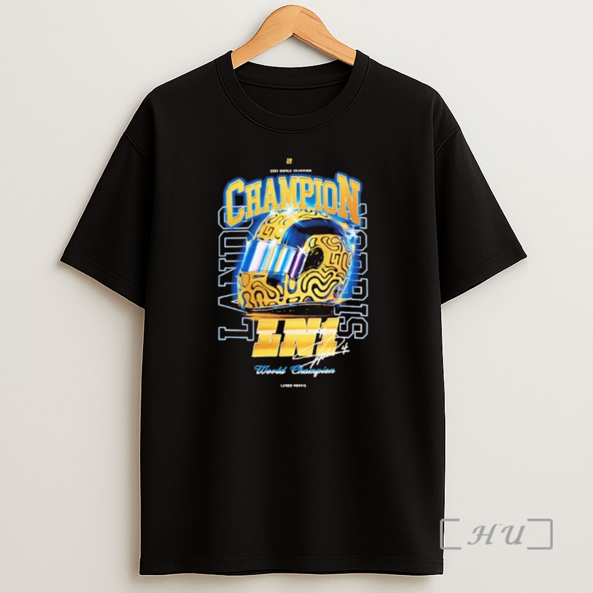 Officials Lando 2025 World Champion Signature Helmet Shirt Sweatshirt Tee