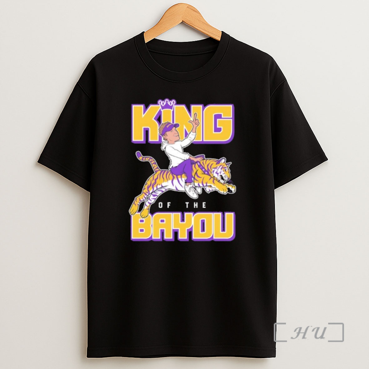 Officials Lane Kiffin King Of The Bayou Lsu Tigers Football Premium Shirt Sweatshirt Tee