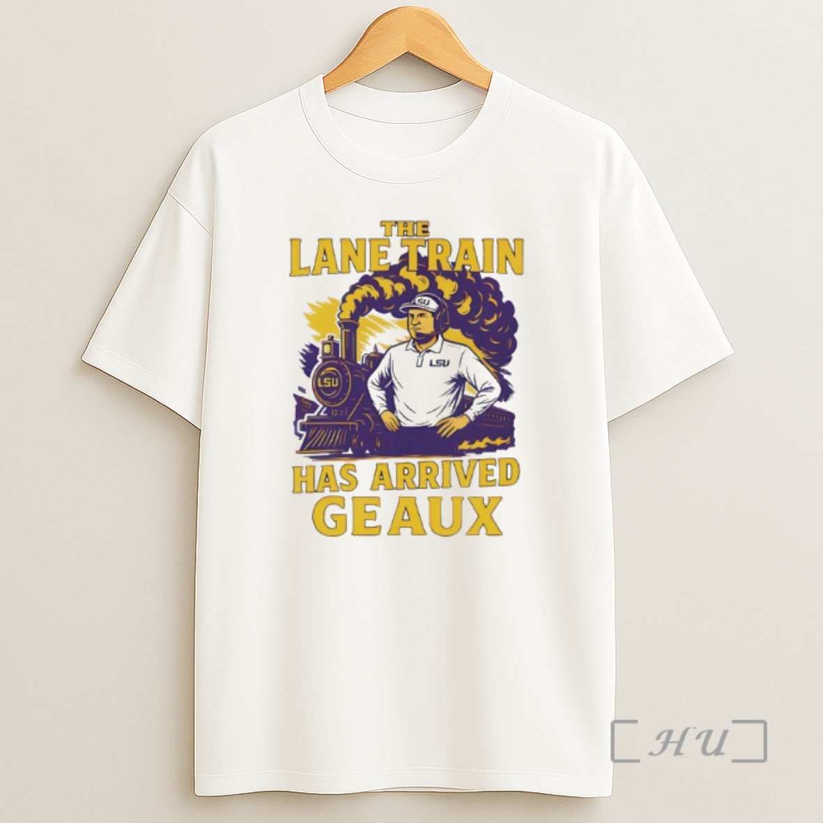 Officials Lane Kiffinn The Lane Train Has Arrived Geaux Lsu Tigers Premium Shirt Sweatshirt Tee