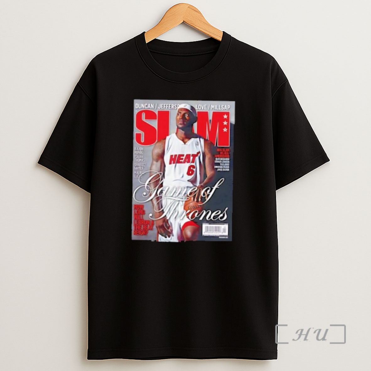 Officials Lebron James Game Of Thrones Heat Slam Cover Nba Basketball Shirt Sweatshirt Tee