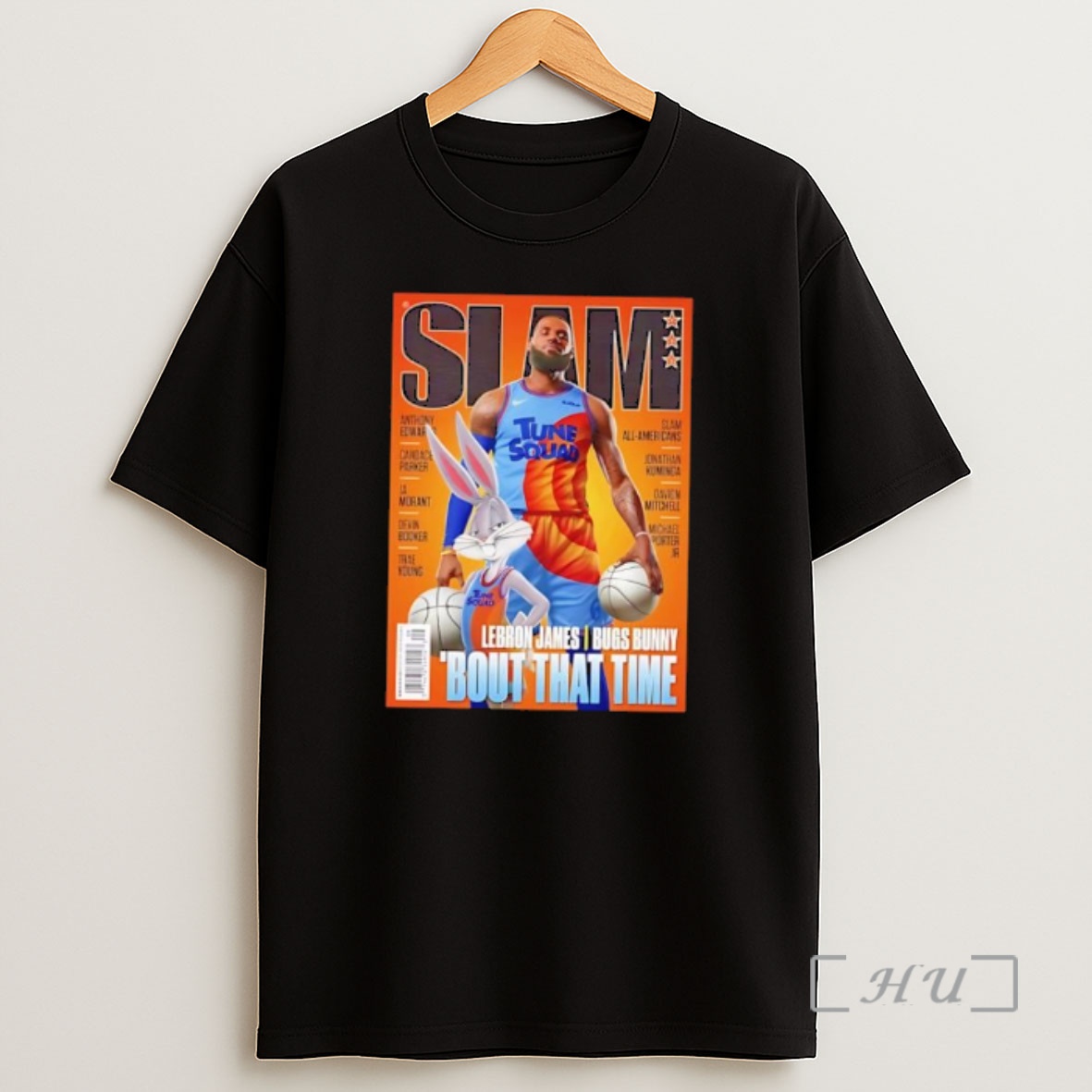 Officials Lebron James Tune Squad Space Jam Slam Cover Nba Basketball Shirt Sweatshirt Tee