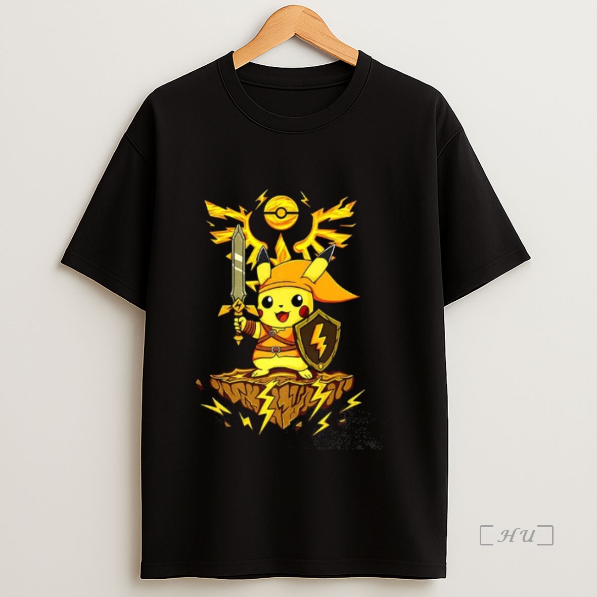 Officials Legend Of Electric Pikachu Pokemon X The Legend Of Zelda Premium Shirt Sweatshirt Tee