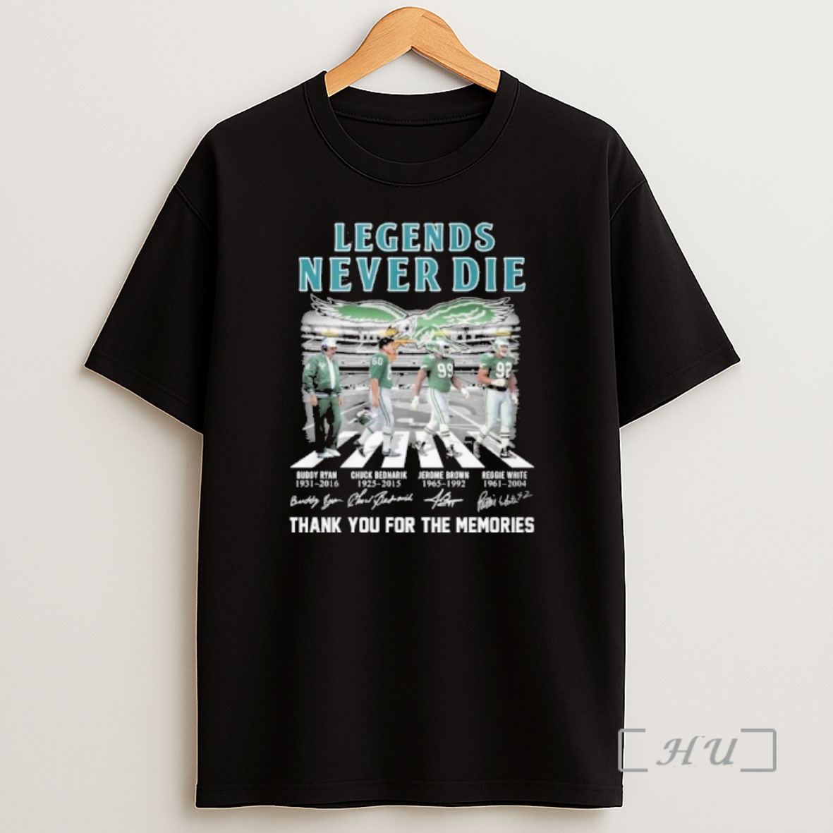 Officials Legends Never Die Philadelphia Eagles Abbey Road Shirt Sweatshirt Tee