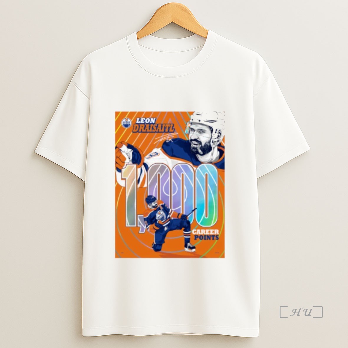 Officials Leon Draisaitl Edmonton 1000 Career Nhl Points Milestone Shirt Sweatshirt Tee