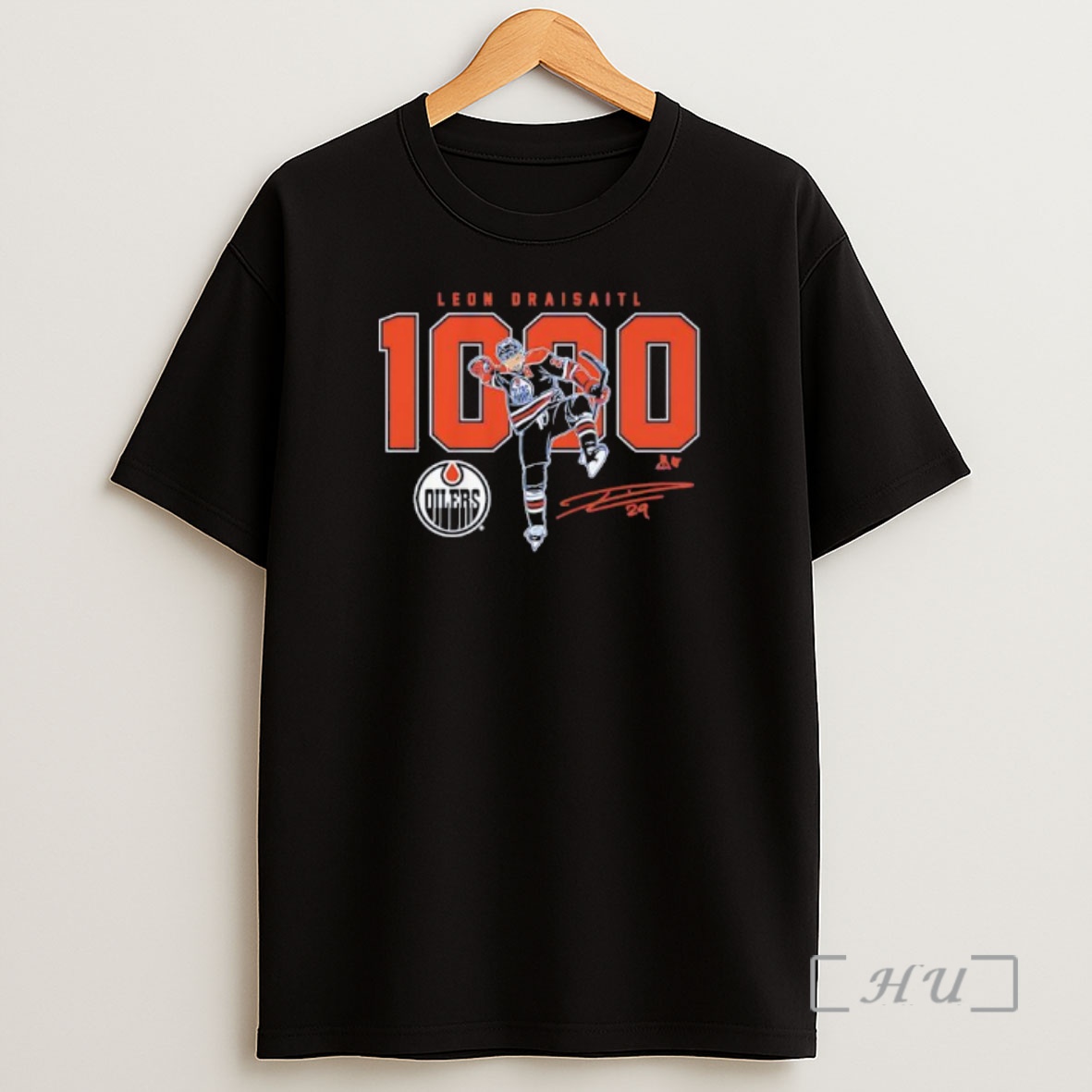 Officials Leon Draisaitl Edmonton Oilers 1000 Career Nhl Points Signature Shirt Sweatshirt Tee