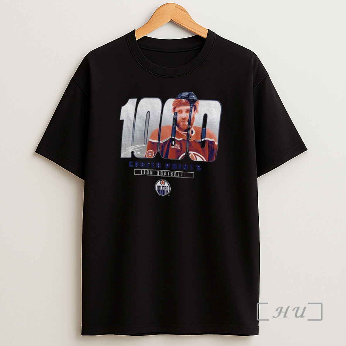 Officials Leon Draisaitl Edmonton Oilers Nhl Hockey 1000 Career Points Signature Vintage Shirt Sweatshirt Tee