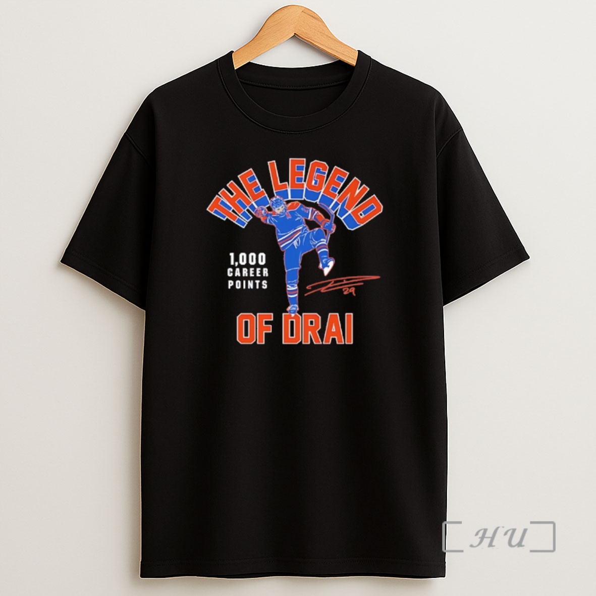 Officials Leon Draisaitl The Legend Of Drai 1000 Points Signature Shirt Sweatshirt Tee